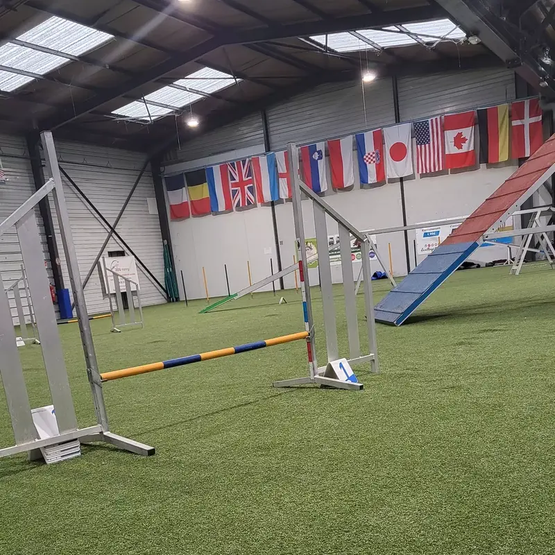 Terrain d'entraînement indoor, au Village Canin
